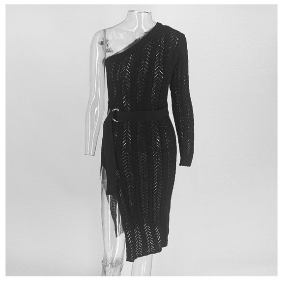 NEW! Knitted Asymmetrical Dress - Picture 2 of 5